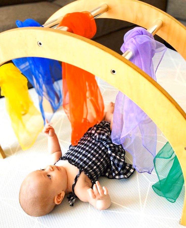 sensory scarves play silks rainbow scarfs set of 6 etsy in 2021 baby gym small world play scarf set