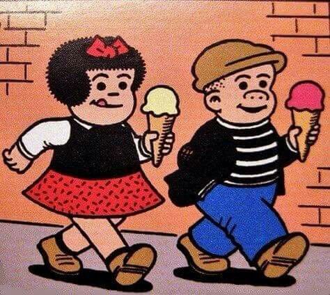 Nancy and Sluggo cartoon characters