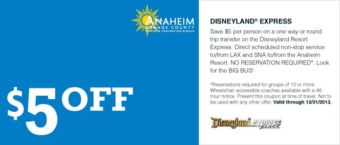 Disneyland hotel coupons