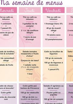 Semaine 2 light | Menu régime, Menu semaine regime, Régime ... Semaine 2 light | Menu régime, Menu semaine regime, Régime ...