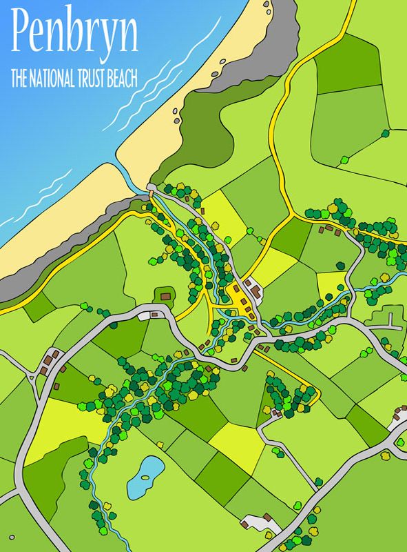 illustrated maps can be straight aerial plans or three quarter views sometimes with added perspective and places of interest etc
