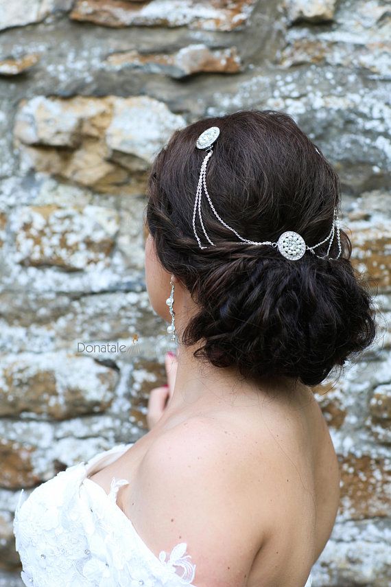 Art Deco Head Chain Hair Piece Vintage Style Art Deco Head Chain Hair Piece Vintage Style Accessories Bridal Headpiece Pearl Wedding In 2018 Your