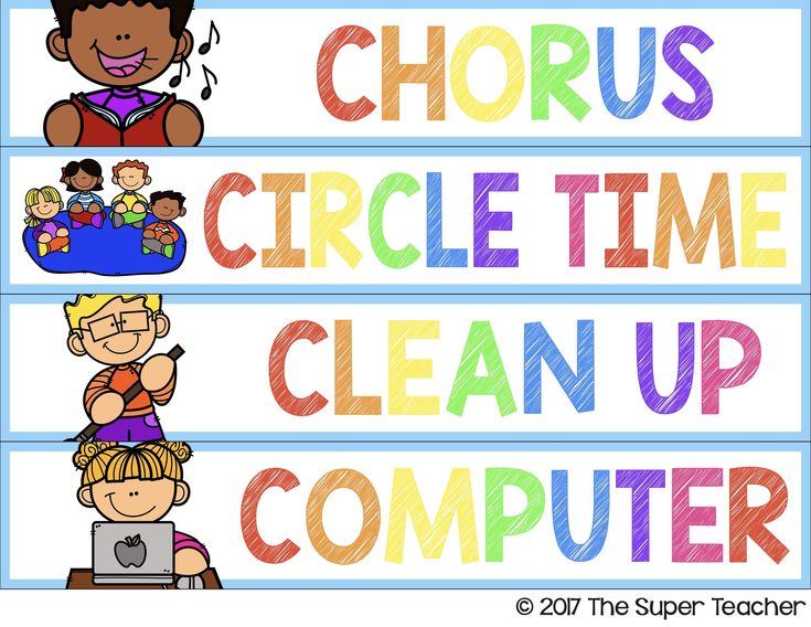 Daily Schedule Cards Visual Schedule The Super Teacher Special Daily Schedule Cards Visual Schedule The Super Teacher Special