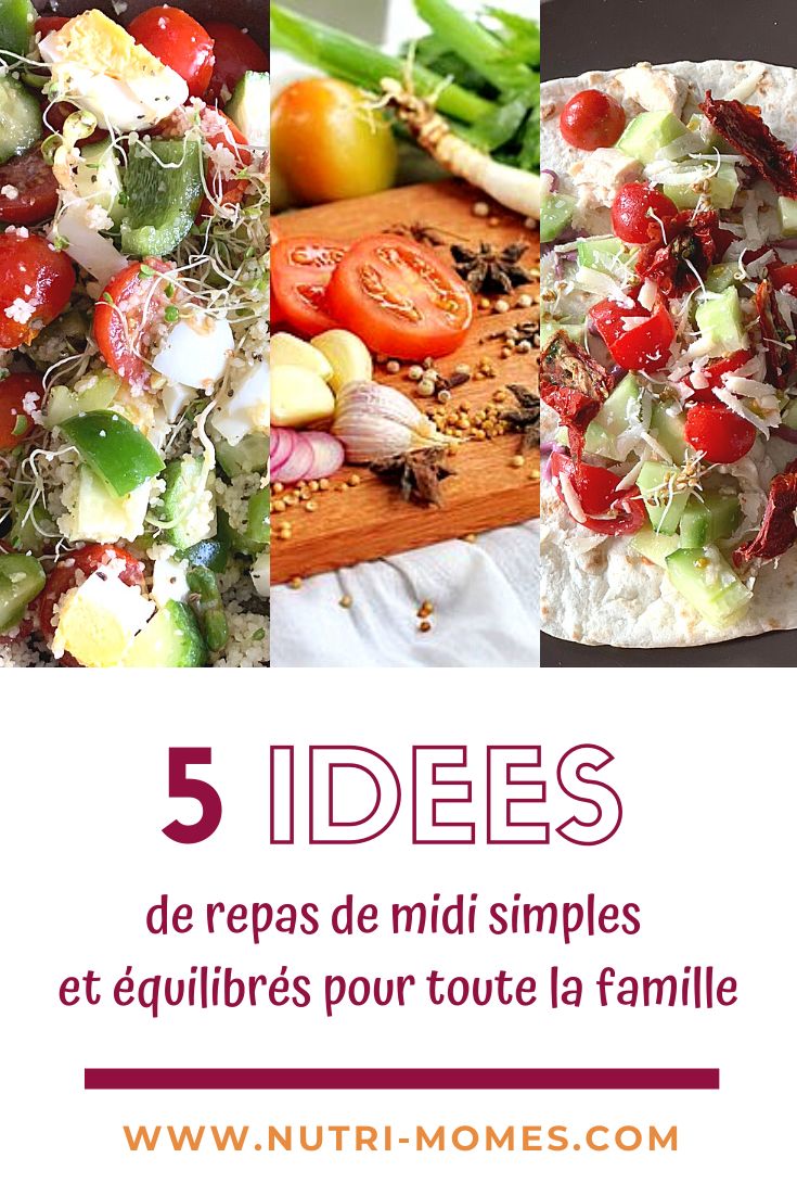 Repas rapides à midi 5 idées appétissantes et