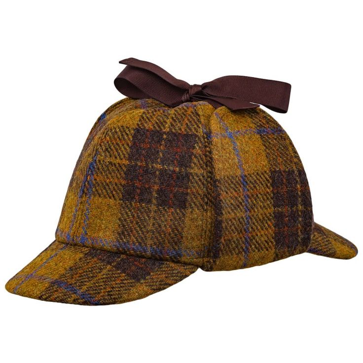 CosplaySherlock Holmes Deerstalker Country Tweed Check Ear Flaps Hunting Cap Hat CosplaySherlock Holmes Deerstalker Country Tweed Check Ear Flaps Hunting Cap Hat