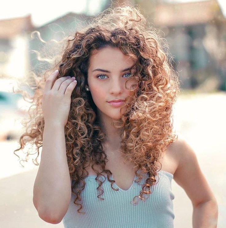 Curly shaved long hair