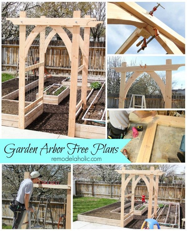 90 Best Arbor Plans Images On Pinterest Woodworking Vegetable Garden Arbor Diy Plans