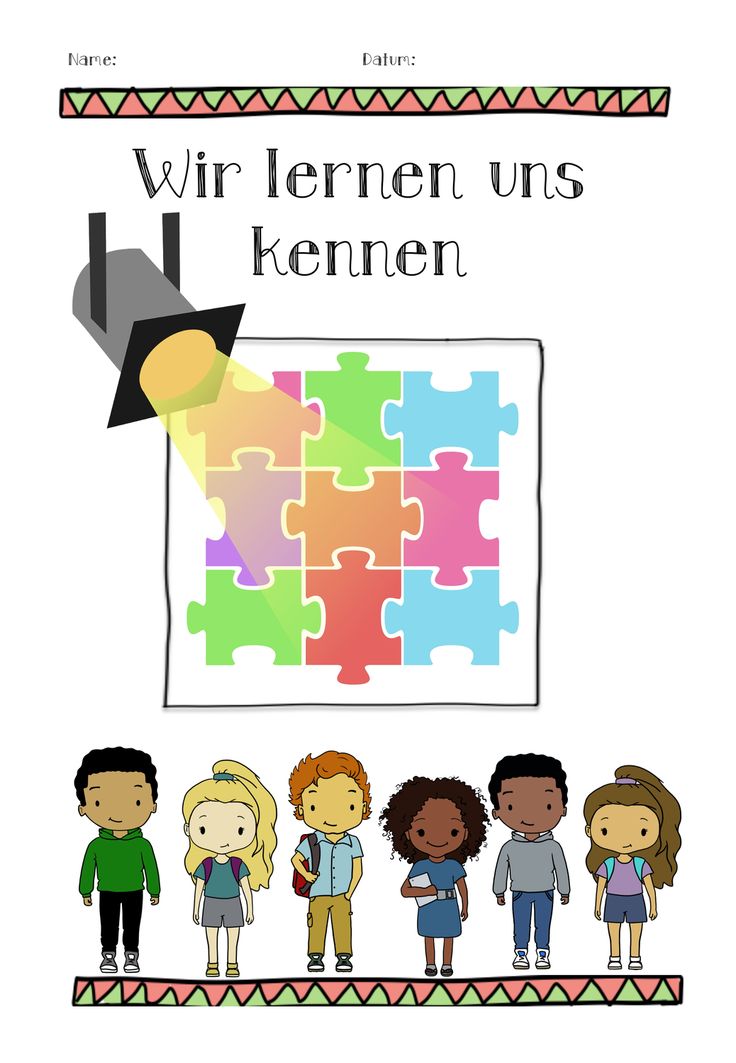 Sich kennenlernen unterricht