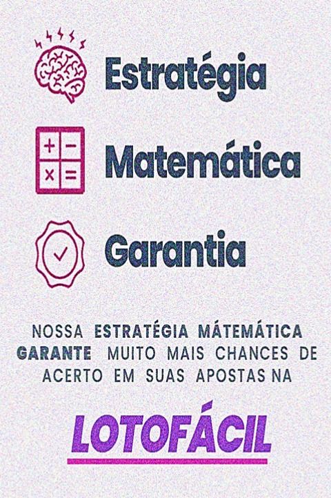 Estratégia para ganhar na lotofácil Dicas para ganhar