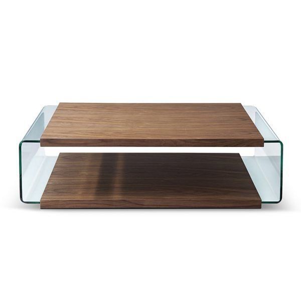 T126 Cisternino Wood And Glass Coffee Table By Natuzzi Editions 1000 Square - Natuzzi Glass Coffee Table T126 Cisternino Wood And Glass Coffee Table By Natuzzi Editions 1000 Square - Natuzzi Glass Coffee Table