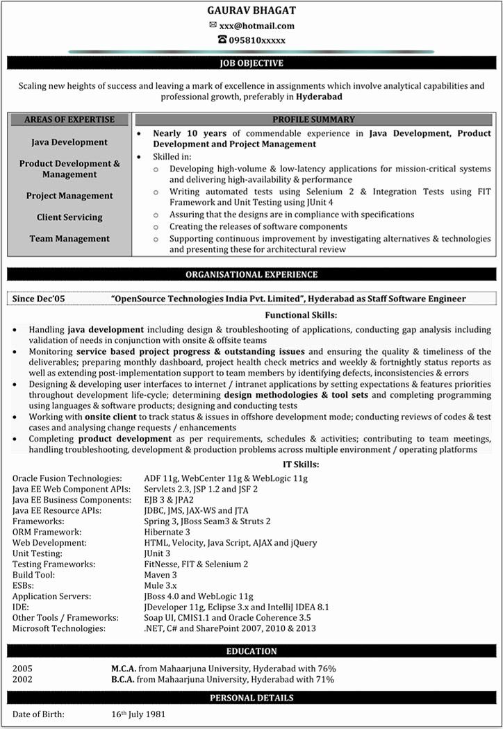 Java Developer Resume 2 Years Experience New Resume Taranjeet Singh 3 5 Years Java J2ee Gwt In 2020 Resume Format Job Resume Samples Sample Resume