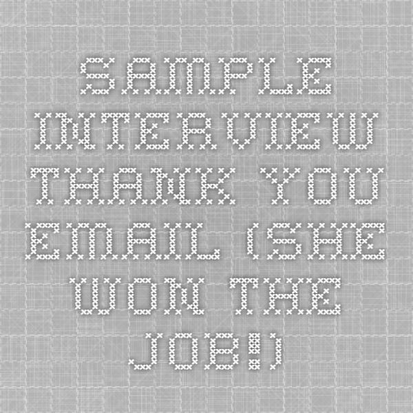 The 25+ best Interview thank you email ideas on Pinterest Thank - interview follow up letter The 25+ best Interview thank you email ideas on Pinterest Thank - interview follow up letter