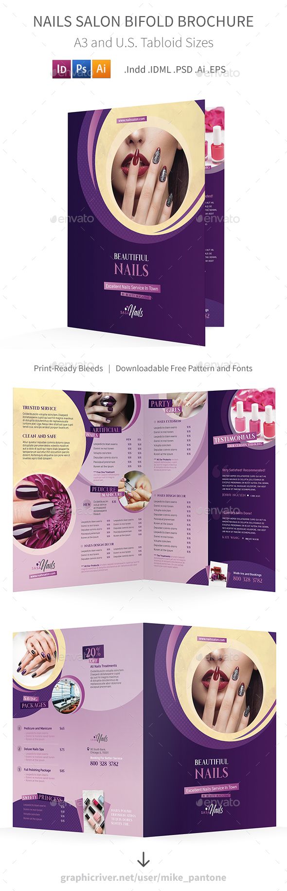 nail salon brochures