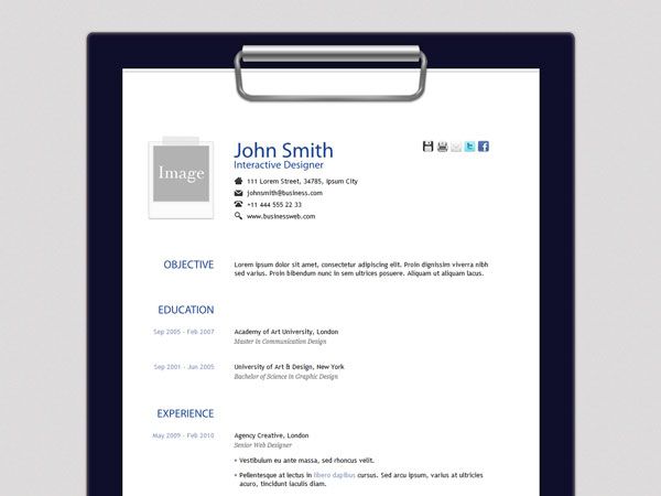 23 best Free Personal vCard \ Resume HTML Templates images on - personal resume 23 best Free Personal vCard \ Resume HTML Templates images on - personal resume