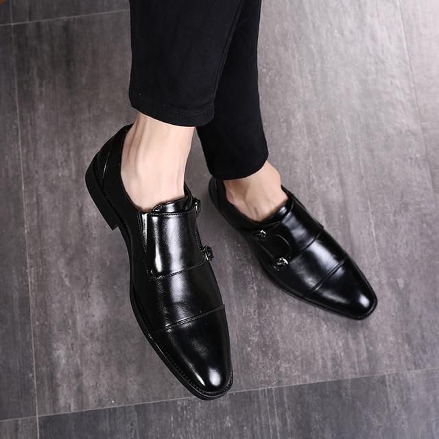 Details about Men Casual Buckle Genuine Leather Oxfords Details about Men Casual Buckle Genuine Leather Oxfords