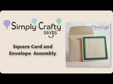 Download Get this FREE Square Card and Envelope SVG File to make a 5 inch square card with matching ...