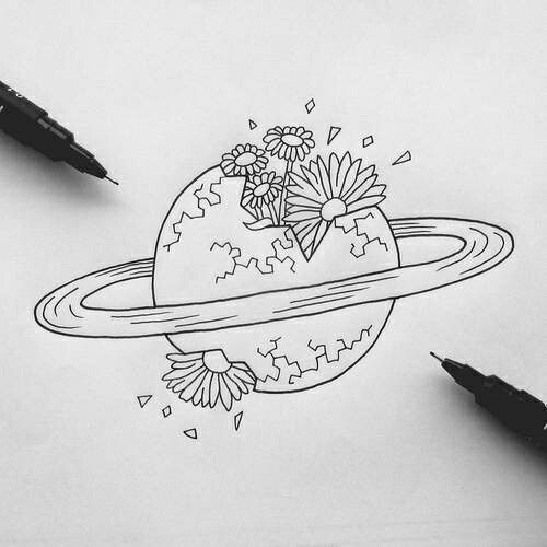 32 Cool Things to Draw When You Are Bored | Planet drawing ...