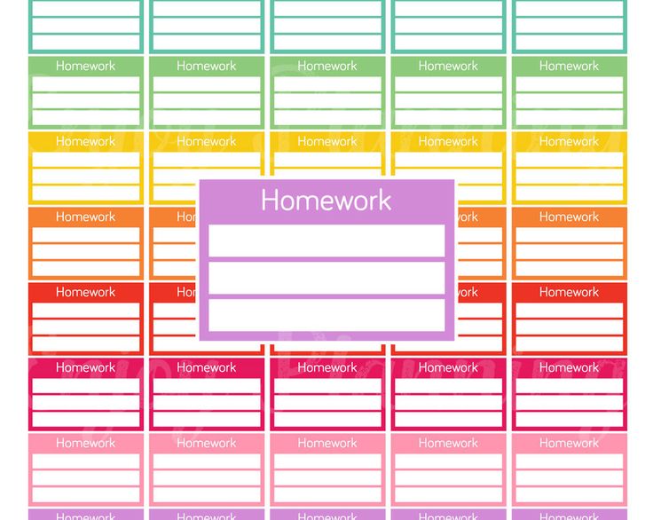 college homework planner