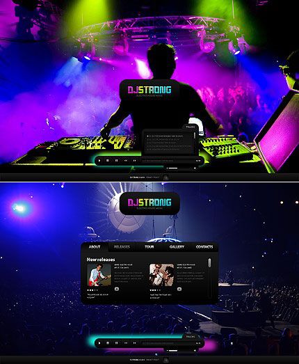 dj web template