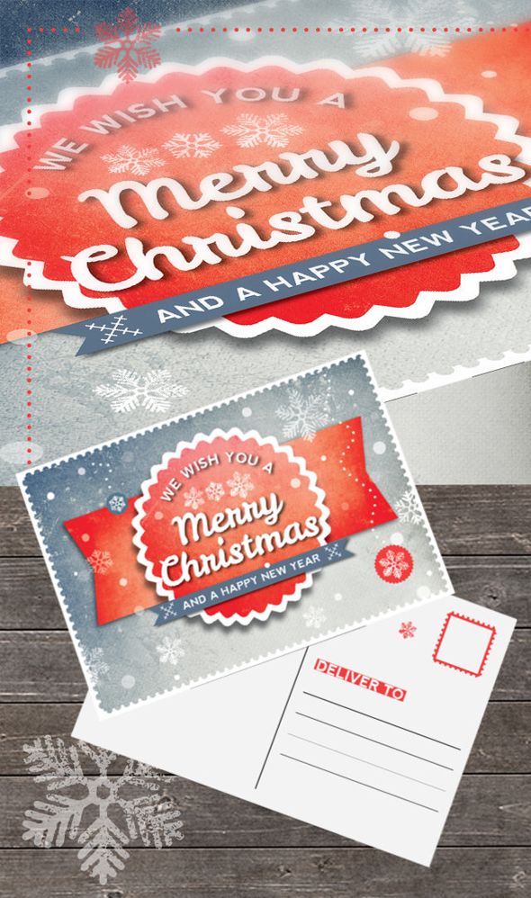 in design postcard template
