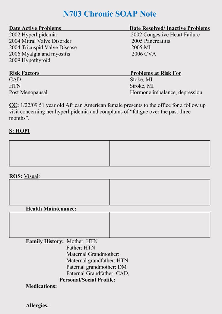 35+ Soap Note Examples (Blank Formats & Writing Tips) pertaining to 35+ Soap Note Examples (Blank Formats & Writing Tips) pertaining to