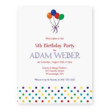free invitation templates birthday