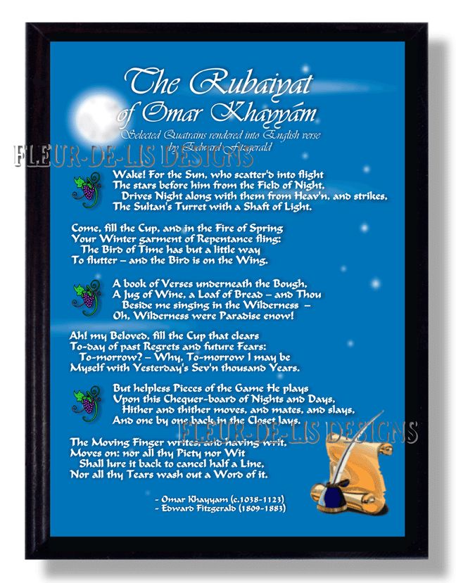 an analysis of rubaiyat a poem by omar khayyam 1 the rubaiyat of omar khayyam 1 by edward fitzgerald 1 awake for morning in the bowl of night has flung the stone that puts the stars to flight:. an analysis of rubaiyat a poem by omar khayyam 1 the rubaiyat of omar khayyam 1 by edward fitzgerald 1 awake for morning in the bowl of night has flung the stone that puts the stars to flight:.