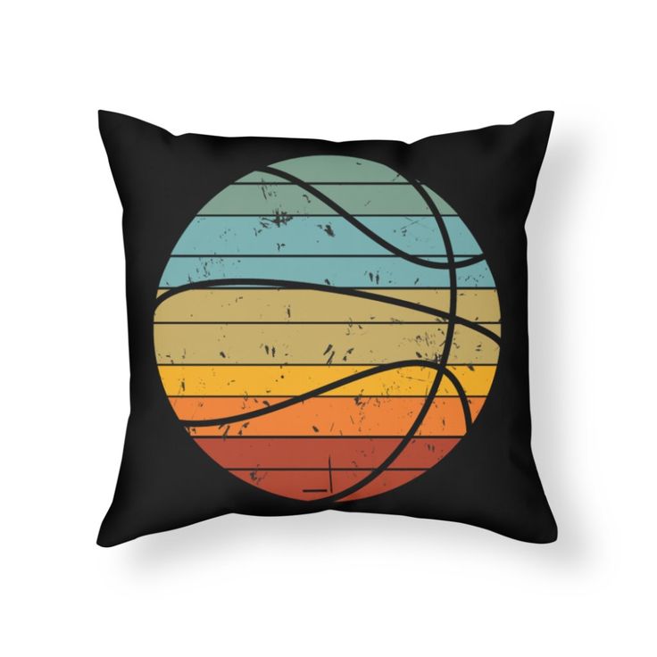 Basketball Sports Retro Vintage Basketball Player Throw Pillow Basketball Sports Retro Vintage Basketball Player Throw Pillow