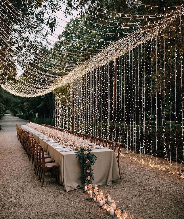 Meet Me Under The Le Lights We Ll Stay A While This Breathtaking Madrid Villa Transformed Into Rustic Ranch Weddings Outdoor Wedding Backyard Rustic Ranch Weddings Outdoor Wedding, Rustic Chandelier Wedding Venue Madrid