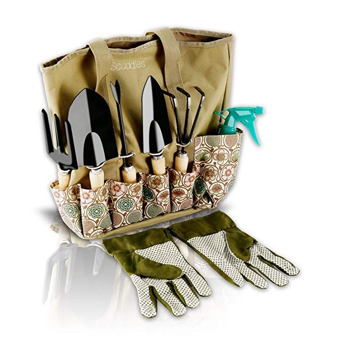 Com Scuddles Garden Tools Set 8 Piece Heavy Duty Gardening With Storage Organizer Ergonomic H Tool Kit - Gardening Tool Kit Gift Com Scuddles Garden Tools Set 8 Piece Heavy Duty Gardening With Storage Organizer Ergonomic H Tool Kit - Gardening Tool Kit Gift