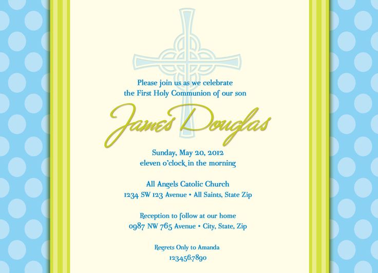 first communion invites templates