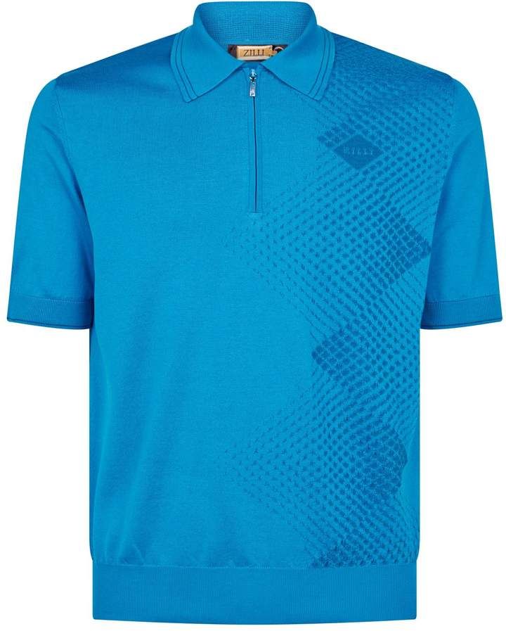 Zilli Zipped Polo Shirt Triko Tisort Modelleri Polo