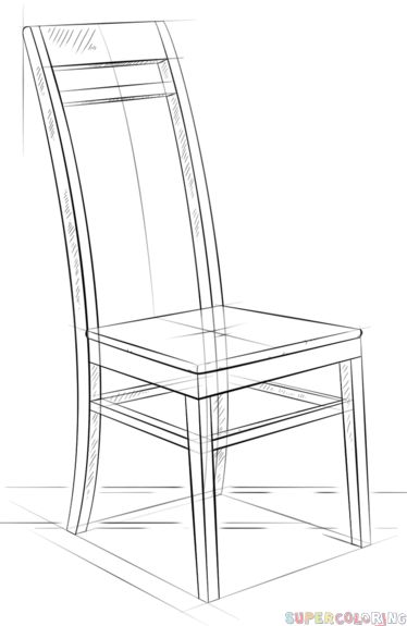 Java D Draw Line Example : How to draw a chair step by drawing tutorials