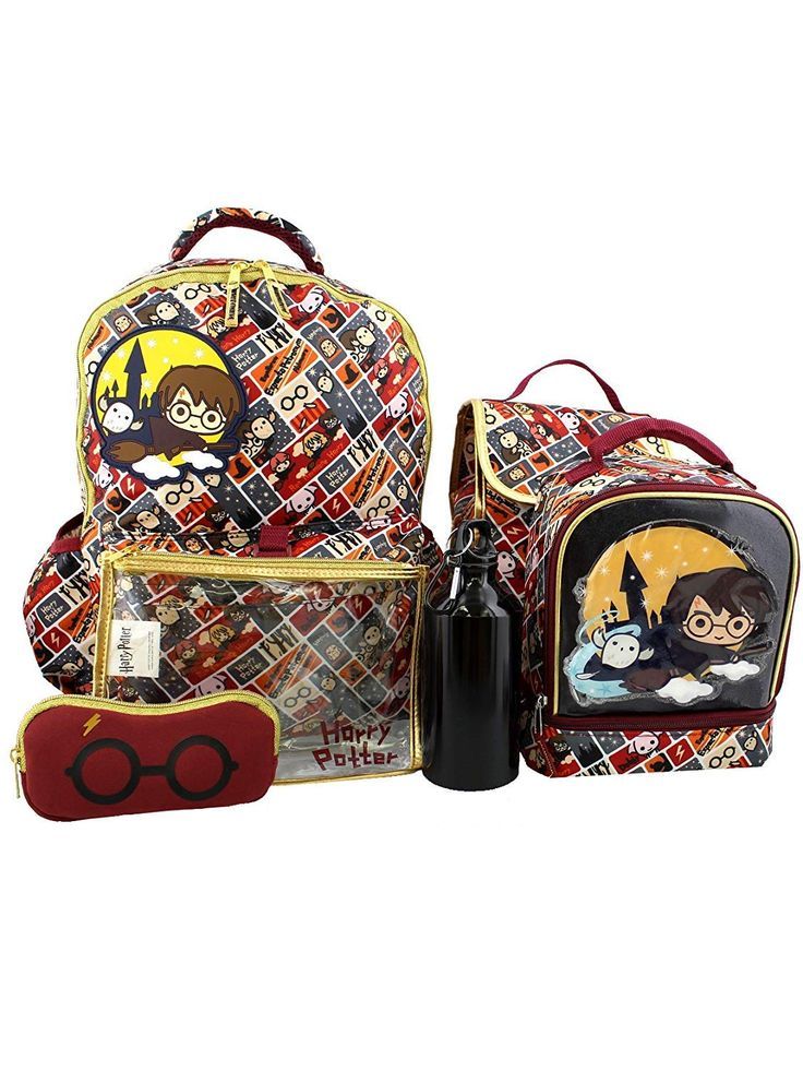 Harry Potter Ravencla Kid School Backpack Lunch Sling Bag Pen Case Boys Gift Lot