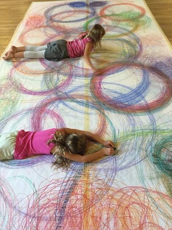 Menschliche Spirographen | Aktionskunst für Kinder | Großformatige Kunst | K-8...