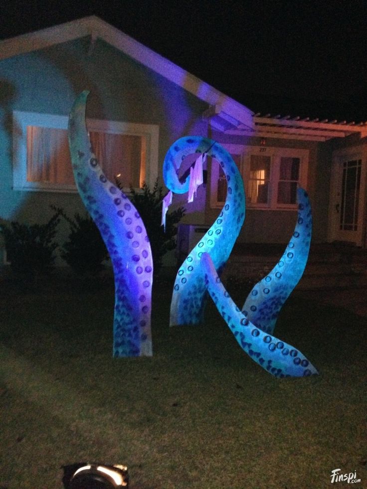 painted tentacles halloween yard decor halloween harbor halloween by the sea - Halloween Yard Decorating Ideas painted tentacles halloween yard decor halloween harbor halloween by the sea - Halloween Yard Decorating Ideas