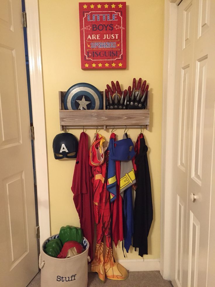 Because Little Boys Are Just Superheroes In Disguise Superhero Costume Nook P Superhero Bedroom Boys Playroom Dress Up Corner Because Little Boys Are Just Superheroes In Disguise Superhero Costume Nook P Superhero Bedroom Boys Playroom Dress Up Corner