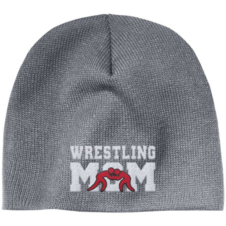 Wrestling Mom Embroidered Beanie Wrestling mom, Beanie