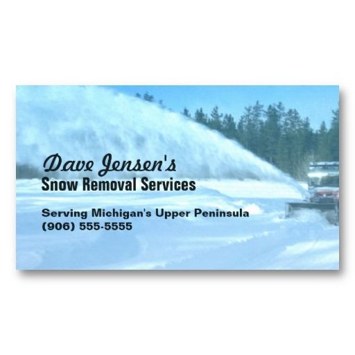 16 Best Snow Plowing Business Cards Images On Pinterest Snow Removal Snowplowing Shoveling Service Business Card