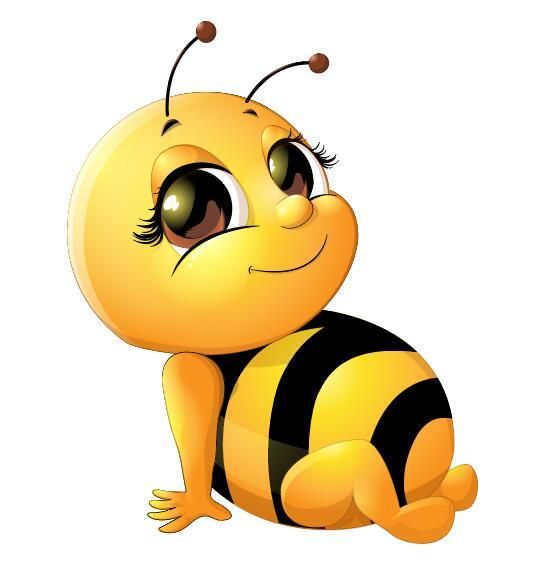 Cute baby bumble bee | Bee drawing, Cartoon bee, Bee art