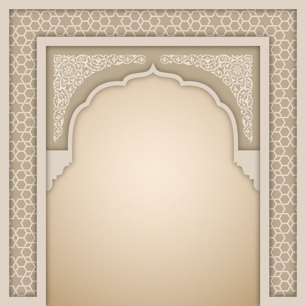 Cover With The Arab Arch Vector Image On Vectorstock Islamic Design Pattern Backdrop Design Islamic Design