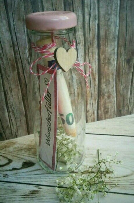 ♥ Wunscherfüller Geldgeschenk Geschenk im Glas Gutschein ♥ in Bayern - Cobu...