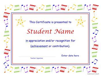 musical program template