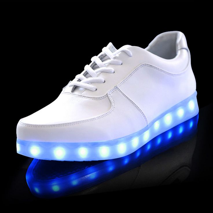 7 best chaussures lumineuse images on Pinterest | Light up shoes ... Led Shoes Unisex Valentine Fashion USB Rechargeable Light Up For Adults 7 Colors Luminous Shoes