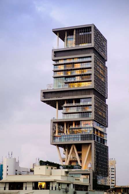 The Ambani wedding is set to happen at the family's Mumbai mansion, Antilia. Tak