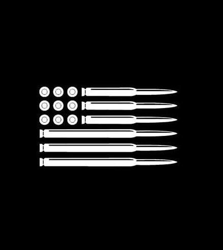 American Flag Bullets - Vinyl Decal | American flag decal, Cricut