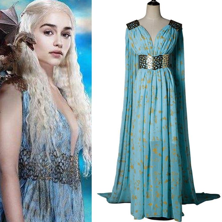 Game Of Thrones Daenerys Targaryen Dress Cosplay Costume A Song of Ice and Fire ...