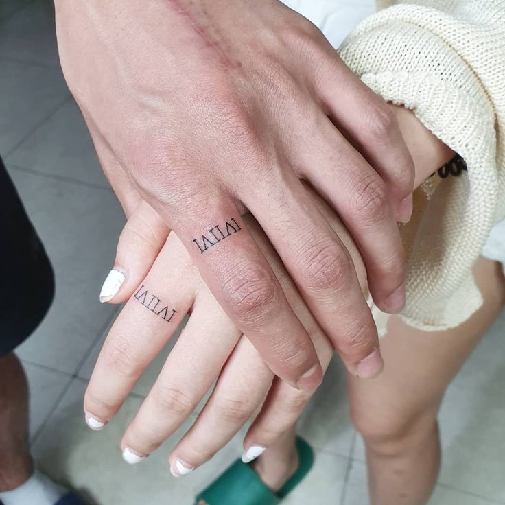 If wedding bands aren't your style, ring finger tattoos are a more