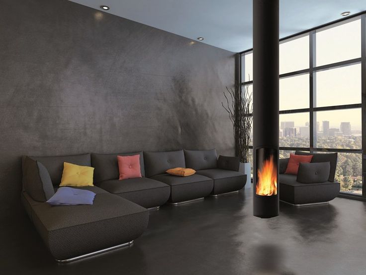 HOLZ- ZENTRALER HÄNGENDER KAMIN SLIMFOCUS BY FOCUS Kamin, Ofen - wohnzimmer modern mit ofen HOLZ- ZENTRALER HÄNGENDER KAMIN SLIMFOCUS BY FOCUS Kamin, Ofen - wohnzimmer modern mit ofen