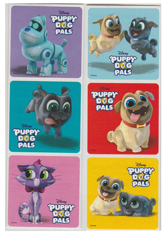 25 Puppy Dog Pals Stickers 2 5 X 2 5 Etsy Dogs And Puppies Puppy Birthday Parties Personalized Stickers